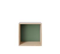 Mini Sistema di Scaffalature Impilate Rovere Medio/ Verde Polvere