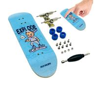 Mini skateboard con dita in legno - Tavola compatta in legno di acero, scorrevole silenzioso, design ergonomico, giocattolo scorrevole di precisione | Tavolo, divano, sviluppo delle competenze