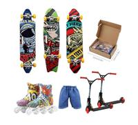 Mini Skateboard Per Le Dita Pensierini sportivi novità per feste e kit | Fingerboard giocattolo Uso in Ambienti Interni, Casa, Scrivania, Scuola, Dormitorio, Appartamento, Sala