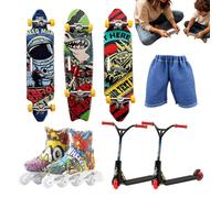 Mini Skateboard Per Le Dita Set di Giochi, Novità Sportiva e Regali per | Mini Fingerboard per scrivania, scuola, dormitorio, appartamento, sala giochi, festa, interno e casa