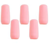 Mini Skater Set di 5 coperture per bottiglie da viaggio in silicone, riutilizzabili, elastiche, adatte per contenitori da toilette standard, stretching, per borsa per bagagli, soluzione di
