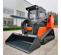 Mini Skid Steer Multi Functional Skid Slide Loader Piccola pala Crawler Caricatore idraulico Pista Opzioni di personalizzazione Stand -On Ruote Design compatto per lavori in cortile, paesaggistica
