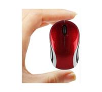 Mini Small Wireless Mouse for Travel Optical Portable Mini Wireless Mouse with Usb Receiver for Pc Laptop (red)