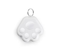 Mini Smart GPS Tracker Key Finder Locator Wireless Bluetooth Anti Lost Alarm Sensor Device for bambini Animali domestici Auto Bagagli(White)
