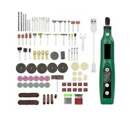 Mini smerigliatrice a velocità variabile con ricarica USB, kit di utensili rotanti, set smerigliatrici accessori for incisione da 126 pezzi(204USB-P)