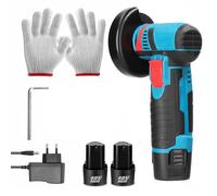 Mini smerigliatrice angolare a batteria 12V 19500 giri/min con batterie doppie da 1500 mAh e blocco di sicurezza Lucidatrice portatile per metallo/legno