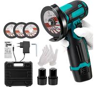 Mini smerigliatrice angolare a batteria da 12 V, Mini Flex con batteria 2 e caricatore, motore a spazzola, 19500 giri/min, smerigliatrice da taglio Miniflex per il taglio di metallo, legno, piastrelle