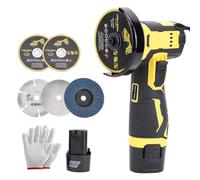 Mini smerigliatrice angolare, batteria da 12 V, Mini Flex, 19500 giri/min, 76 mm, set professionale a batteria, adatto per taglio e lucidatura