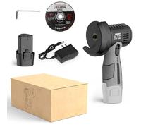 Mini Smerigliatrice Angolare da 12 V, Utensile da Taglio da 15000 Giri/min, Smerigliatrice Angolare Ricaricabile Senza Fili, Taglio, Levigatura E Lucidatura Multifunzionali (Black a)