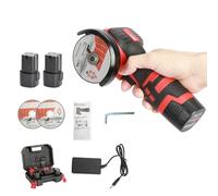 Mini smerigliatrice angolare da 18 V, senza fili, con 2 batterie da 1,5 A, per taglio, lucidatura e affilatura, batteria, lucidatrice elettrica da 550 W