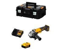 Mini-Smerigliatrice DeWALT DCG407P1T (1 x 5,0 Ah + DCB1104 + TSTAK II)