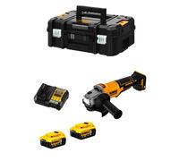 Mini-Smerigliatrice DeWALT DCG408P2T (2 x 5,0 Ah + DCB1104 + TSTAK II)