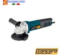 Mini Smerigliatrice Elettrica CONCORD 810W AG038 disco 115 mm Albero M14 Peso 2K