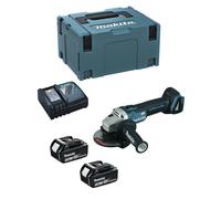 Mini-Smerigliatrice MAKITA DGA504RFJ (2 x 3,0 Ah + DC18RC + MAKPAC 3)