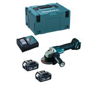 Mini-Smerigliatrice MAKITA DGA504RTJ (2 x 5,0 Ah + DC18RC + MAKPAC 3)