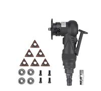 Mini smussatrice Pistola pneumatica for smussatura, mini smerigliatrice ad aria compressa, macchina for sbavatura e rifinitura for riparazione di metalli, 30000 giri/min.(10pcs R heads)