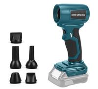 Mini soffiatore a batteria compatibile con Makita 18 V, 30 m/s, 130000 giri/min, motore senza spazzole, 5 ugelli inclusi, leggero e portatile per terrazza, prato, pulizia auto e campeggio (senza