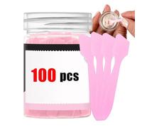 Mini Spatules Cosmétique 100 Pièces Lame Courbée Outil Pour Crème Maquillage Débutants Femmes Maison Famille Amis Salons Beauté | Pour Application Facile et Propre