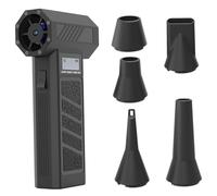 Mini Spazzaneve 130000RPM Elettrico Senza Fili Turbo Ventilatore Palmare con 5 Ugelli e Luce a LED Spolverino ad Compressa Portatile per Casa e Auto Spazzaneve per Auto Cordless