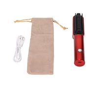 Mini spazzola arricciacapelli cordless PolyGen che funziona anche come spazzola elettrica portatile con distribuzione uniforme del calore per lo styling di frange e capelli corti