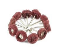 Mini spazzola in nylon con manico, set combinato di spazzole in fibra, testa di lucidatura elettrica Baijie Cloth(40 piece set)