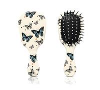 Mini spazzola per capelli, graziosa spazzola districante da viaggio, setole morbide per una rimozione senza sforzo dei nodi, spazzola districante per donne, uomini, ragazzi, ragazze, bambini, bagnati