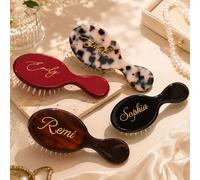 Mini Spazzola Per Capelli Personalizzata Con Nome, Pettine Massaggiante Su Misura Per Ragazze E Donne, Spazzola Da Viaggio Tascabile, Regali Per La Richiesta Di Fare Da Damigella D'onore