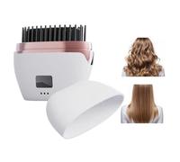 Mini Spazzola Per Lisciare I Senza Fili - Ferro Per Ricaricabile, Portatile Digitale A 3 Temperature Antiscottatura, Liscia E Arriccia Facilmente I Per Donne E Ragazze