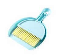Mini spazzole per pauschi set compatto detergente per tavolo multifunzionale Panna di polvere di scopa per tastiera per la pulizia Destina dell'ufficio Usa Plastica (Blu)
