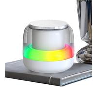 Mini Speaker,Altoparlante Wireless 5.0 Subwoofer con Luci RGB - Player Audio con 7 Effetti Luminescenti per Spiaggia Auto Campeggio Piscina Escursioni Camera da Letto