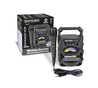 Mini Speaker Wireless Bontempi con Microfono e Luci RGB 125x125x180mm Radio