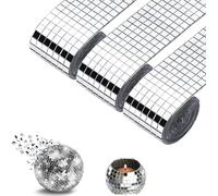 Mini Specchio Mosaico Vetro,4800 Pezzi 5 x 5 mm Mini Mosaico Piastrelle Autoadesive Piastrelle a Mosaico in Vetro per Artigianato Fai da Te, Decorazioni Interne, Creazione di Carte e Scrapbooking