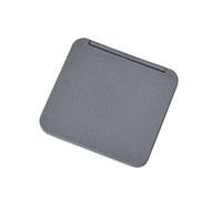 Mini specchio per il trucco a due lati, da donna, portatile, carino, portatile, mini specchio quadrato per il trucco a 2 facce (grigio)