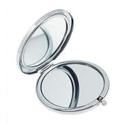 Mini specchio per il trucco portatile Specchio pieghevole tondo Specchio per il trucco in metallo per viaggi all'aperto Uso 1 PZ Comodo e praticoAgile e professionale