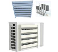 Mini Split Air Conditioner Wind r Cover 26x26 "Shield per unità esterne reindirizza il flusso d'aria Protezione ad alta efficienza energetica per unità finestre.