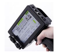 Mini stampante a getto d'inchiostro Stampante a getto d'inchiostro portatile, numero di lotto QR Barcode Jet Coder, portatile permanente ad asciugatura rapida altezza di stampa regolabile(German with