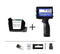 Mini stampante a getto d'inchiostro Stampante for etichette da 12,7/25,4 mm, stampante a getto d'inchiostro portatile, macchina for la codifica del modello del logo del numero di lotto della barra QR