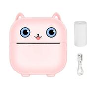 Mini stampante adesivo, stampante adesiva - Stampante per telefoni portatile wireless | Inkless Label Maker Machine Pocket for Pictures Foto riviste Note per bambini Studenti Telefono e tablet