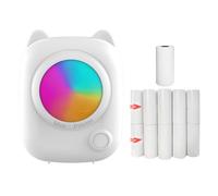 Mini stampante fotografica istantanea termica tascabile BT Wireless Connect compatibile con app Android o iOS, supporto per ricevute, memo, adesivi, note, elenchi di album di ritagli, immagini di