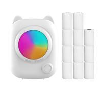 Mini stampante fotografica istantanea termica tascabile BT Wireless Connect compatibile con app Android o iOS, supporto per ricevute, memo, adesivi, note, elenchi di album di ritagli, immagini di
