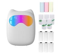 Mini stampante fotografica istantanea termica tascabile BT Wireless Connect compatibile con app Android o iOS, supporto per ricevute, memo, adesivi, note, elenchi di album di ritagli, immagini di