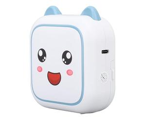 Mini Stampante per Adesivi Wireless, Stampante per Adesivi Portatile a Basso Rumore e Senza Inchiostro, Termica per Appunti (BLUE)