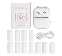 Mini stampante portatile per ufficio e casa, stampante multifunzione aggiornata con connessione Bluetooth wireless per foto e documenti nitidi.