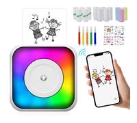 Mini Stampante Portatile Termica: Stampante Portatile Bluetooth Etichettatrice con Batteria 1200mAh e 11 Rotoli di Carta per Foto, Etichette Adesive Personalizzate, Note, Compatibile con iOS e Android