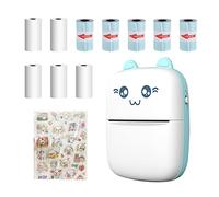 Mini stampante tascabile, portatile, Bluetooth, wireless, per foto, stampante termica, USB, con carta termica, autoadesiva, per la creazione di diari, idea regalo per bambini