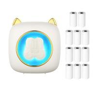 Mini stampante tascabile Stampante termica portatile Connessione BT wireless 203DPI per etichetta per immagini Elenco artigianato fai da te Meno Note Diario Carta per ricevute Adesivo istantaneo con
