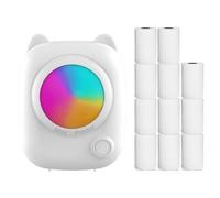 Mini stampante tascabile termica per foto istantanee, etichettatrice, connessione wireless BT, compatibile con app Android o iOS, supporto per ricevute, etichette, promemoria, adesivi, elenchi di