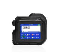 Mini stampante termica a getto d'inchiostro portatile da 12,7 mm Codice QR Immagine Numero di Identificazione Data Etichetta Superficie concava e convessa Materiale di stampa ampio(Printer-HD Black In