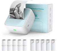 Mini Stampante Termica Etichette Professionale Bluetooth USB Con Rotolo Adesivo