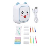 Mini stampante termica per bambini e impiegati, controllabile tramite app, wireless Bluetooth, senza inchiostro, con funzioni per la creazione di